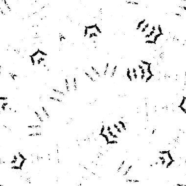 Abstract black and white vector background. Monochrome vintage surface with dirty pattern in cracks, spots, dots