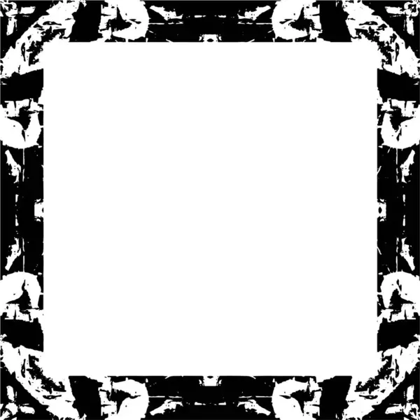Geometric Black Border Frame — Stock Vector