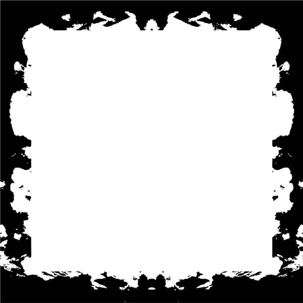 black and white grunge frame, vintage weathered background