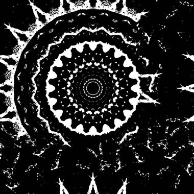 Abstract black and white vector background. Monochrome vintage surface with dirty pattern in cracks, spots, dots