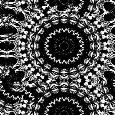 Abstract black and white vector background. Monochrome vintage surface with dirty pattern in cracks, spots, dots