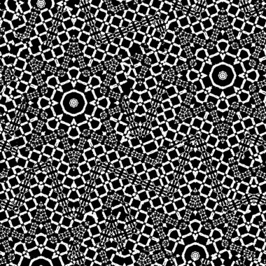 Abstract black and white vector background. Monochrome vintage surface with dirty pattern in cracks, spots, dots