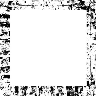 Tek renk şeklinde koyu grunge geometrik desen. çerçeve dokusu, izole 