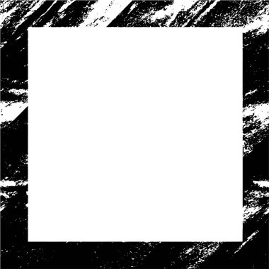 Siyah ve beyaz grunge arka planı. Resim çerçeveleme için biçimsiz desenli kare kenar.