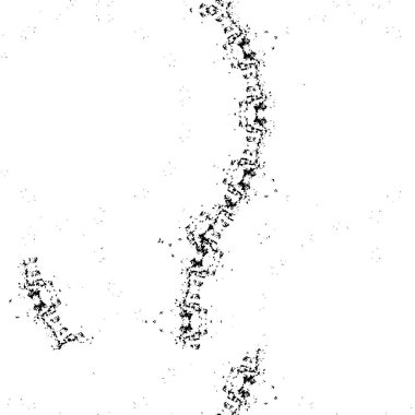Çizik ve çiziklerle dolu siyah beyaz bir arka plan. Soyut vektör illüstrasyonu.