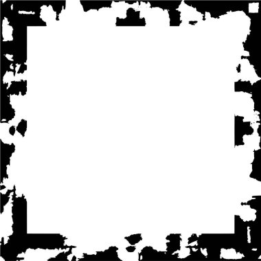 sıkıntılı siyah-beyaz doku çerçevesi. 