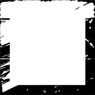 Retro desenli eski siyah-beyaz grunge vintage deseni, resim için boş alanı olan çerçeve, metin. 