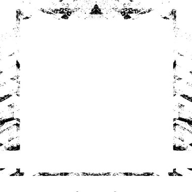 Retro desenli eski siyah-beyaz grunge vintage deseni, resim için boş alanı olan çerçeve, metin. 
