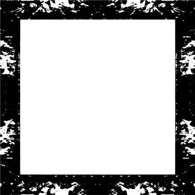 Retro desenli eski siyah-beyaz grunge vintage deseni, resim için boş alanı olan çerçeve, metin. 