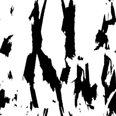 Vektör grunge dokusu. Siyah beyaz arka plan. Soyut monokrom resim koyu tonlarda solmuş bir efekt içerir