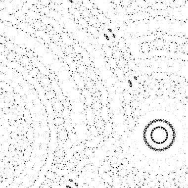 Vektör grunge dokusu. Siyah beyaz arka plan. Soyut monokrom resim koyu tonlarda solmuş bir efekt içerir