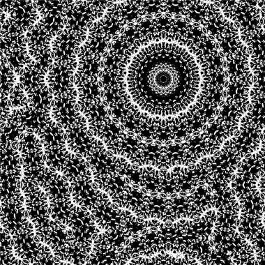 Vektör grunge dokusu. Siyah beyaz arka plan. Soyut monokrom resim koyu tonlarda solmuş bir efekt içerir