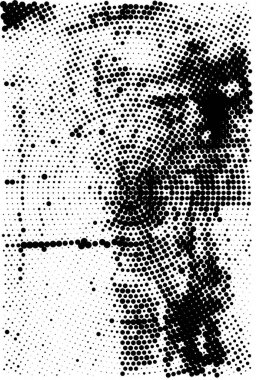 Vektör grunge dokusu. Siyah beyaz arka plan. Soyut monokrom resim koyu tonlarda solmuş bir efekt içerir