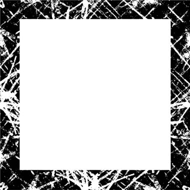 old black white grunge vintage texture with a retro pattern, frame with space for image, text.