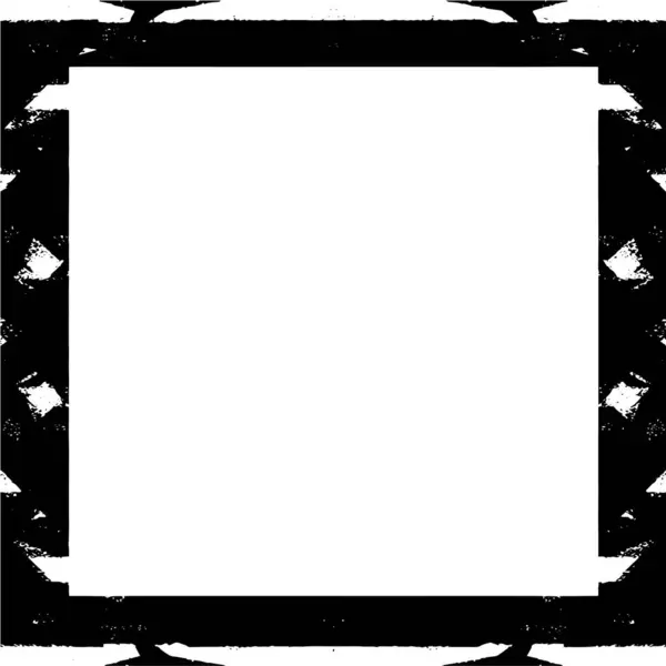 Černo Bílý Rámeček Textury — Stockový vektor