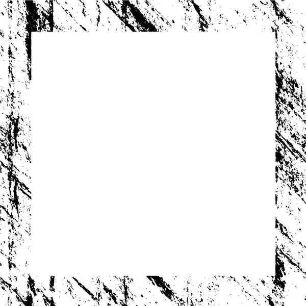 Cadre Grunge Noir Sur Fond Blanc — Image vectorielle