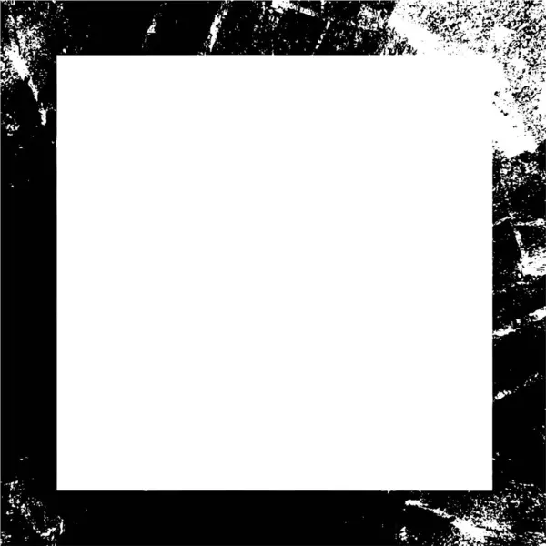 Old Black White Grunge Vintage Texture Retro Pattern Frame Empty — Stock Vector