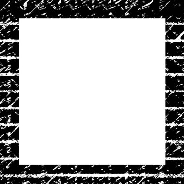 abstract square frame background, grunge texture, vector illustration 