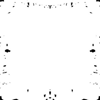 grunge texture frame. black and white rough texture.