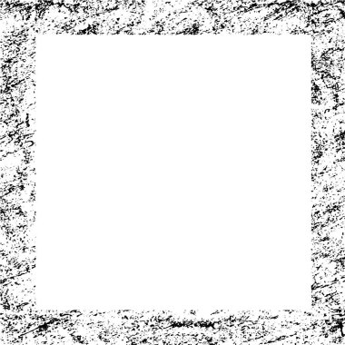 grunge texture frame. black and white rough texture.