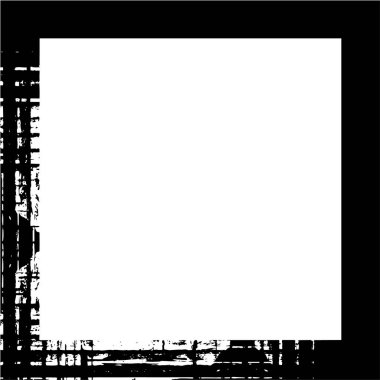 grunge texture frame. black and white rough texture.