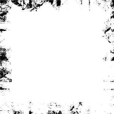 grunge texture frame. black and white rough texture.