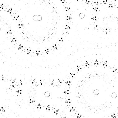 Etnik, pürüzsüz, süs dantelli arka plan. Mandala deseni.