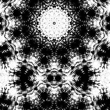 Soyut grunge siyah beyaz desenli arkaplan 