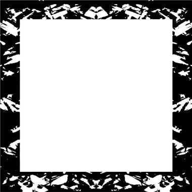 black and white grunge frame background 