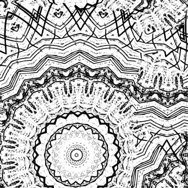 Etnik, pürüzsüz, süs dantelli arka plan. Mandala deseni.