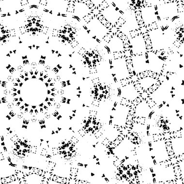 Etnik, pürüzsüz, süs dantelli arka plan. Mandala deseni.