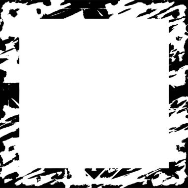 black and white grunge frame background 