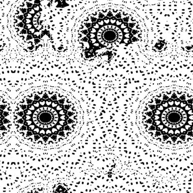 Etnik, pürüzsüz, süs dantelli arka plan. Mandala deseni.