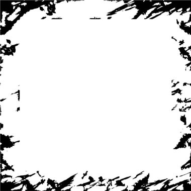 black and white grunge frame background 