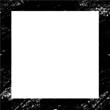 abstract square frame background, grunge texture, vector illustration 