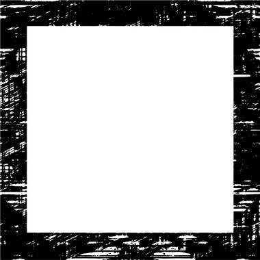 abstract square frame background, grunge texture, vector illustration 