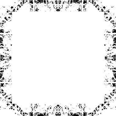 abstract square frame background, grunge texture, vector illustration 