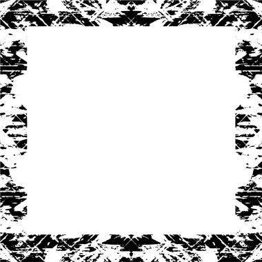 abstract square frame background, grunge texture, vector illustration 