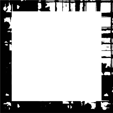 abstract square frame background, grunge texture, vector illustration 