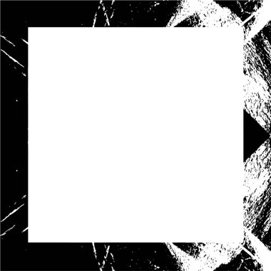 abstract square frame background, grunge texture, vector illustration 