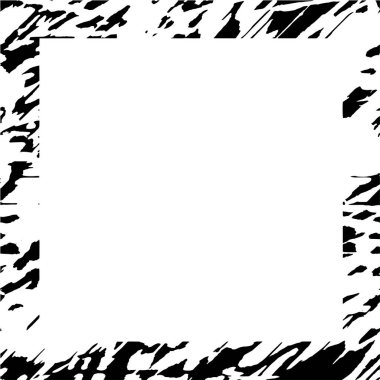 black and white vector square frame background 