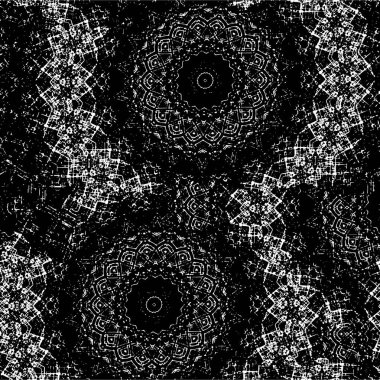 soyut siyah-beyaz desen, vektör çizim