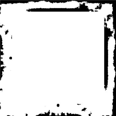 black and white vector square frame background 