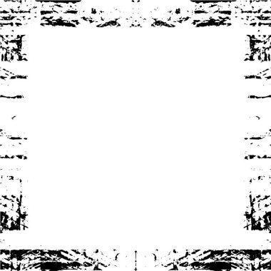 black and white vector square frame background 