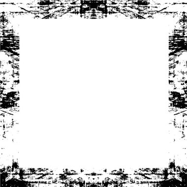 black and white vector square frame background 