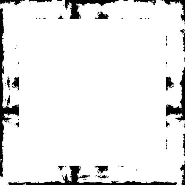 black and white vector square frame background 