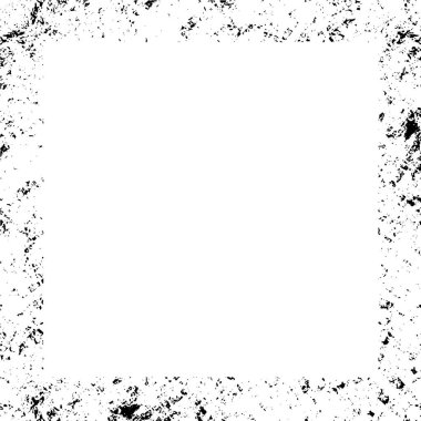 black and white vector square frame background 