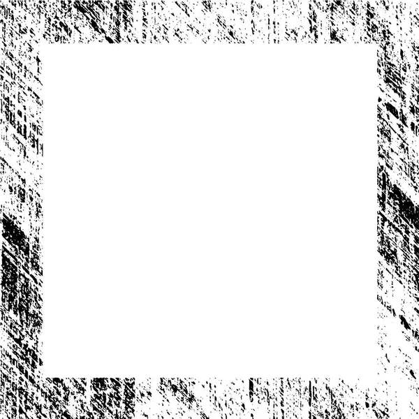 Schwarzer Grunge Stil Rahmen Auf Weißem Hintergrund — Stockvektor