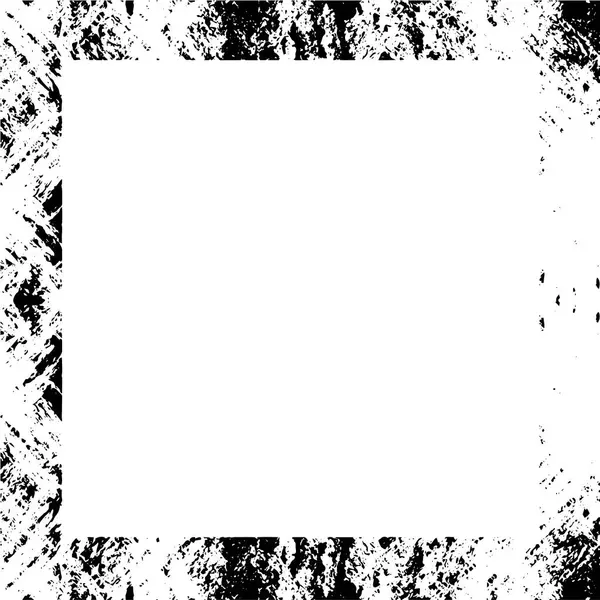 Grunge Texture Frame Black White Rough Texture — Stockový vektor