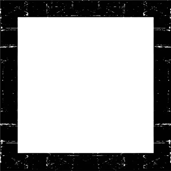 Grunge Texture Frame Black White Rough Texture — Vettoriale Stock